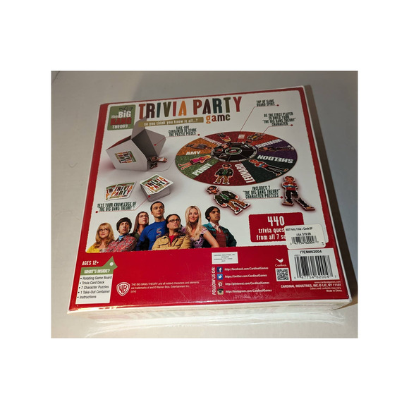 The Big Bang Theory Trivia Party Game Discontinued Sealed 440 Questions 7 Season - Picture 3 of 3
